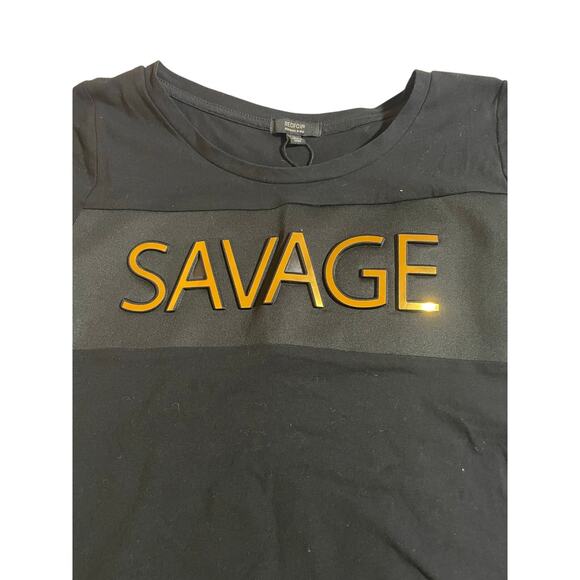SAVAGE by Redfox NWT black t-shirt large - Picture 2 of 6